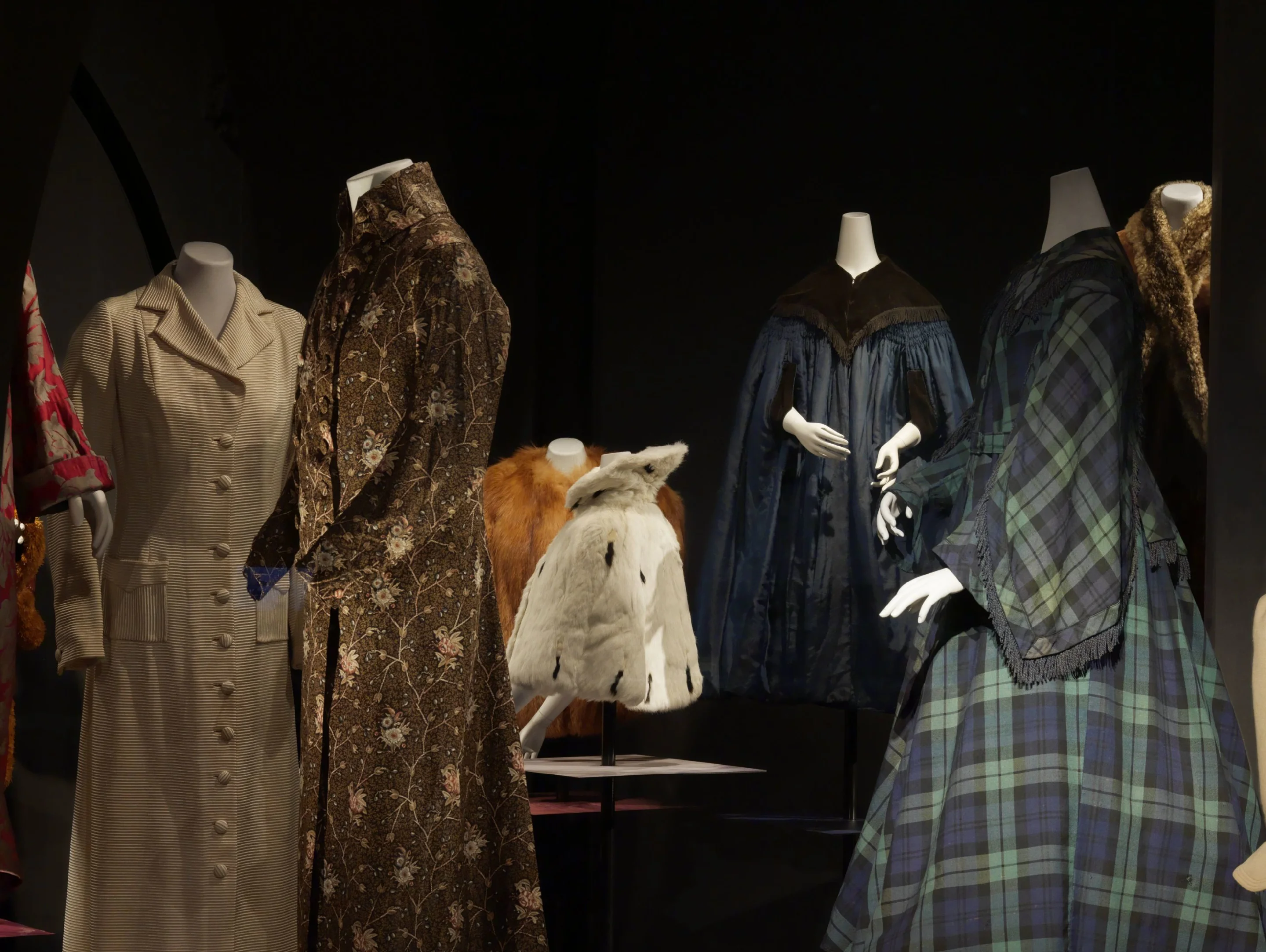 Historic coats on display at Rijksmuseum.