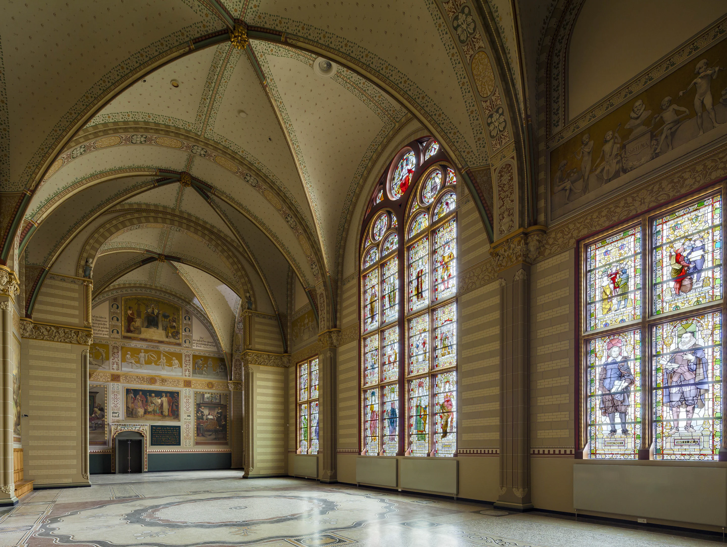 Stained glass at Rijksmuseum.
